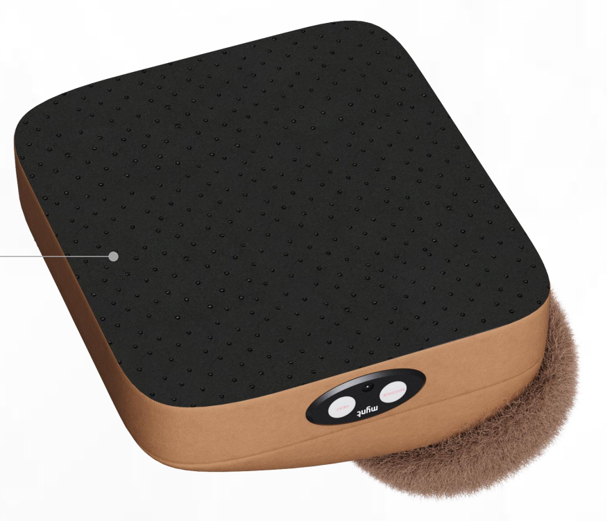 Foot Warmer with Vibration, Foot Massager Fast Heating for Women, Men, Brown (DP)
