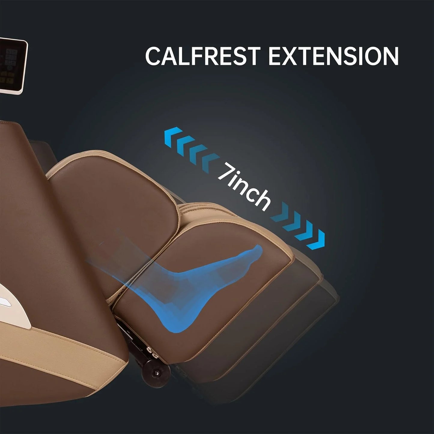 Massage Chair Full Body with Heat, Full Body Zero Gravity SL-Track Shiatsu Massage Chair, 3D Massage Chair with Foot Massage, Bluetooth, Wireless Phone Charger MU412(DP)