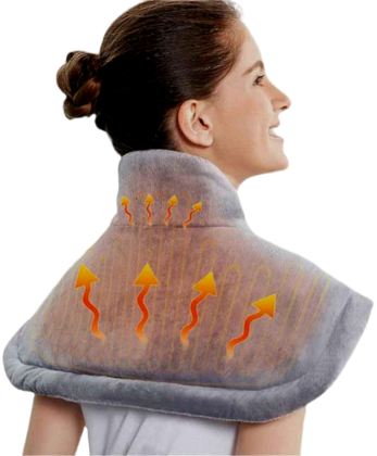 Electric Neck and Shoulder Warmer – Heating Pad with 3 Settings (DP)