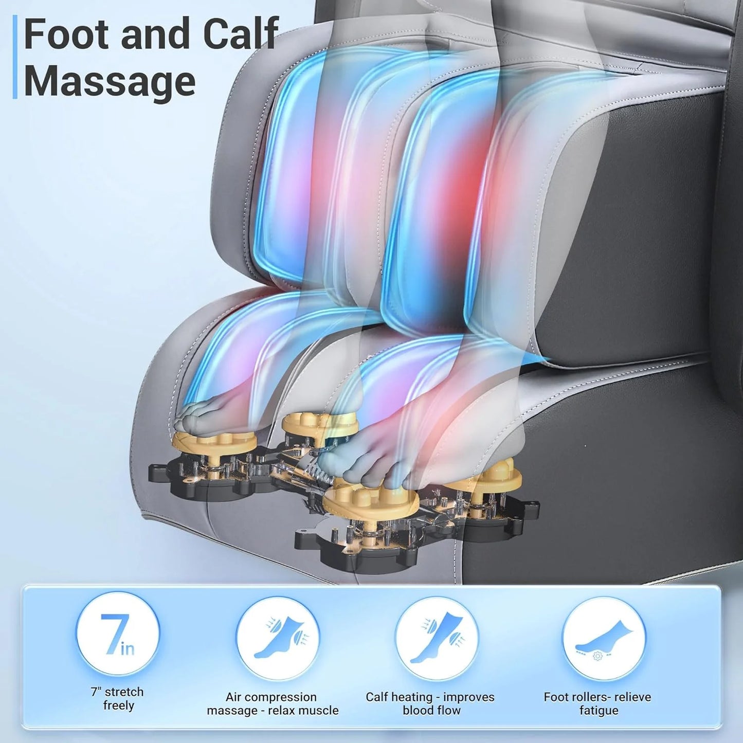 Mazzup Full Body Zero Gravity Shiatsu Massage Chair with Fully Assembled, LCD Screen, Shortcut Keys, USB Charging Port, Heat, Ideal Gift for Loved Ones, Parents, Balck (DP)