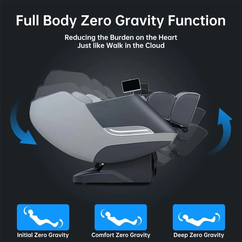 Massage Chair Full Body with Heat, Full Body Zero Gravity SL-Track Shiatsu Massage Chair,3D Massage Chair with Foot Massage, Bluetooth, Wireless Phone Charger(DP)