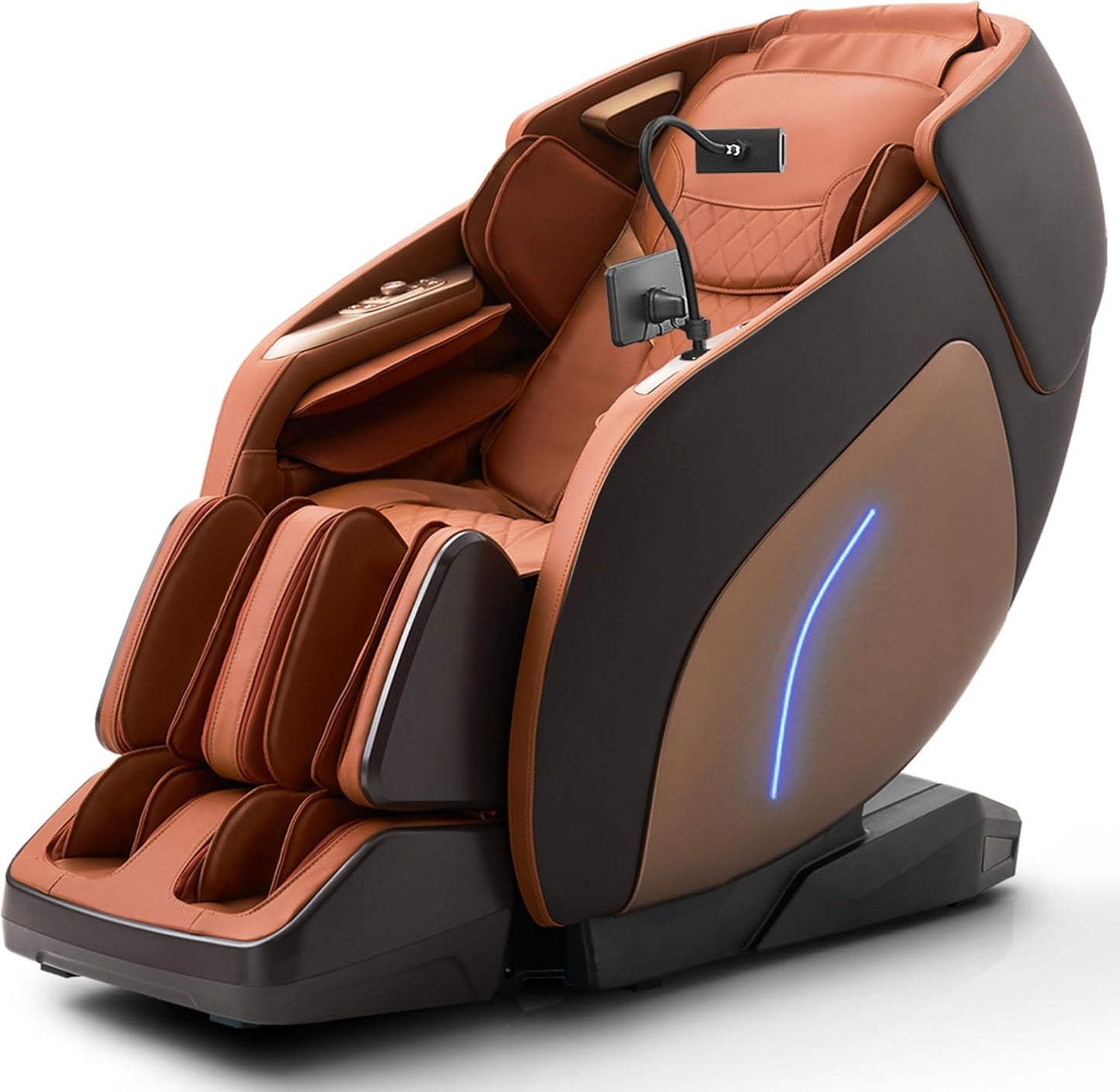 Mazzup 3D Massage Chair, Full Body Massage Chair, Zero Gravity Recliner w/Dynamic Leg Kneading System, 53.14" SL Track, Sleek Appearance, 12 Auto Modes, Wireless Charging, Bluetooth Speaker, TFT Screen