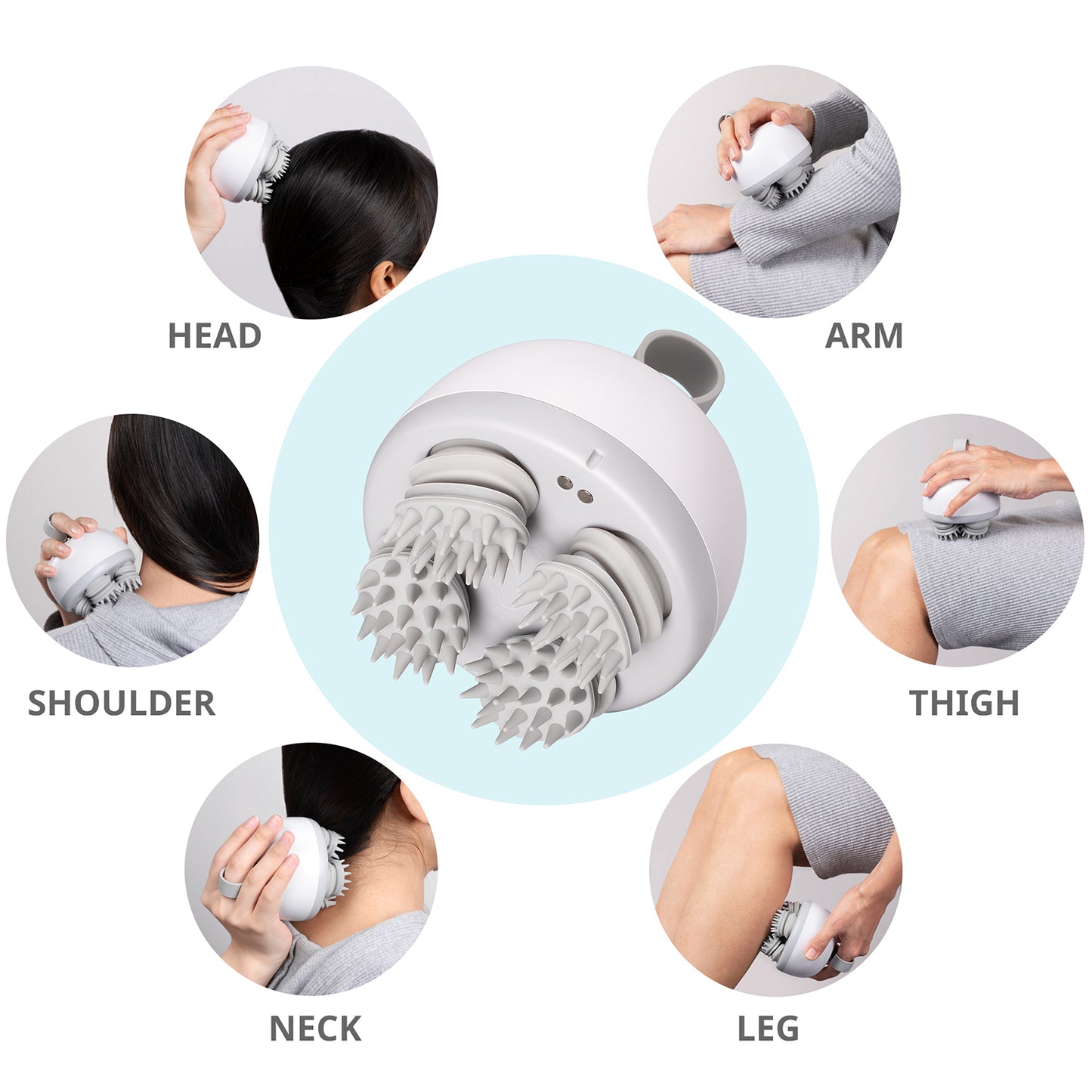 Mynt Cordless Electric Head Massager with 4 Massage Nodes