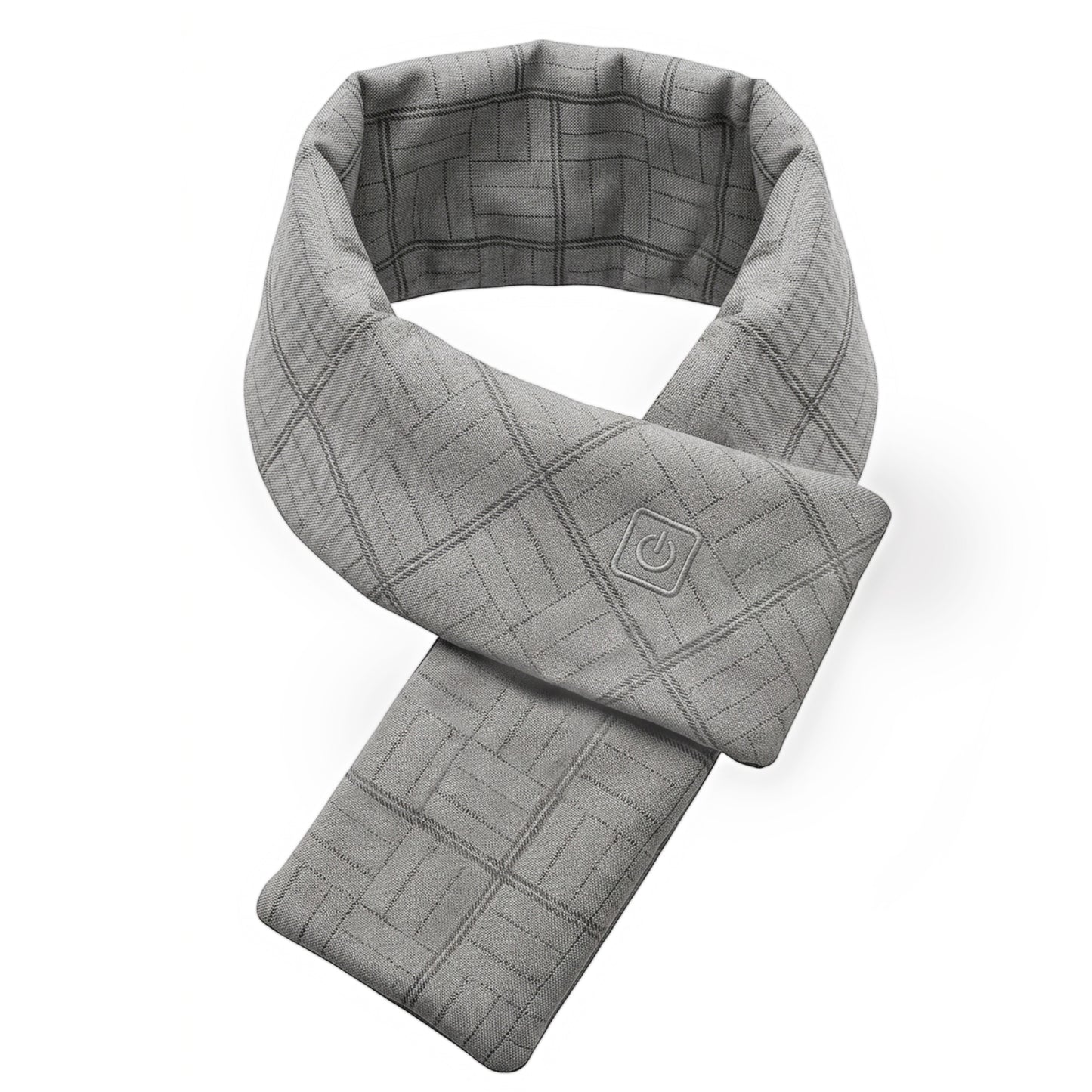 Mynt Graphene Heated Scarf, Heating Pad for Neck, Fast Heating Portable Neck Warmer with 3 Heat Levels, Winter Gift for Men/Women, Gray (DP)