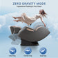 Mynta Zero Gravity Massage Chair, 170° Flexible Track with FootMassage, Gray