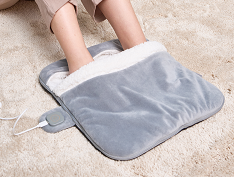 Heated Foot Warmers, Electric Heating Pad for Foot, Gray (DP)