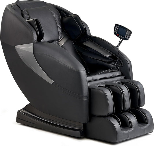 Mazzup Massage Chair, Zero Gravity Shiatsu Massage Chair Full Body and Recliner with Fully Assembled, LCD Screen, Lower Back and Calf Heating, Air Compression