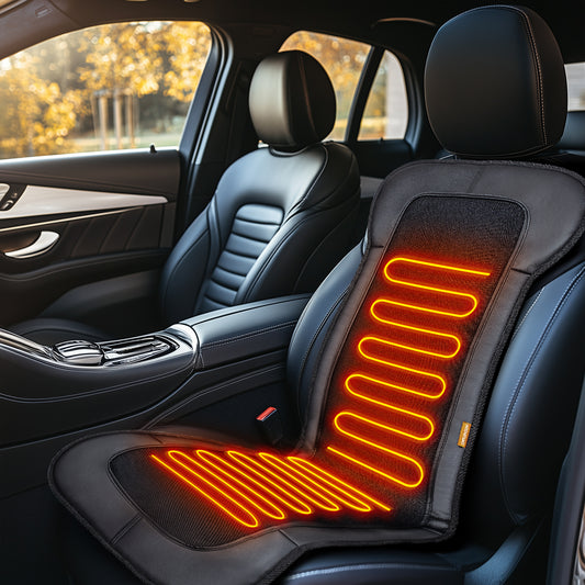 Heated Car Seat Cover with Fast-Heating Technology for Back,Waist,Thighs to Reduce Stress(DP)