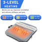 Mynt Heating Pad for Feet, Electric Heated Foot Warmers with 3 Heat Levels & Auto Shut Off, Gray