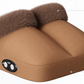 Foot Warmer with Vibration, Foot Massager Fast Heating for Women, Men, Brown (DP)