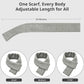 Mynt Graphene Heated Scarf, Heating Pad for Neck, Fast Heating Portable Neck Warmer with 3 Heat Levels, Winter Gift for Men/Women, Gray (DP)