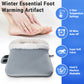 Mynt Heating Pad for Feet, Electric Heated Foot Warmers with 3 Heat Levels & Auto Shut Off, Gray