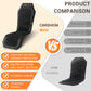 Heated Seat Cover for Car, Extended Seat Cushion Fast Heating, Black（DP)