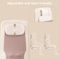 Mynt Back Massager with Heat, Foldable Shiatsu Seat Massage Cushion for Home/Office, Brown (DP)