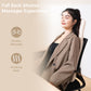 Mynt Back Massager with Heat, Foldable Shiatsu Seat Massage Cushion for Home/Office, Brown (DP)