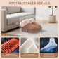 Mynt Foot Massager with Heat, Electric Foot Warmer with Vibration for Women & Men, Brown
