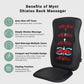 Mynt Shiatsu Back Massager for Chair with Heat, Deep Kneading Massage Pad for Office Home Use, Black(DP)
