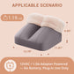 Mynt Foot Massager for Circulation, Foot Warmer with 2 Vibration & 2 Heating, Winter Gift, Gray