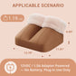Mynt Foot Massager with Heat, Electric Foot Warmer with Vibration for Women & Men, Brown