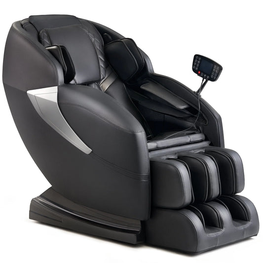 Mazzup Massage Chair, Zero Gravity Shiatsu Massage Chair Full Body and Recliner with Fully Assembled, LCD Screen, Lower Back and Calf Heating, Air Compression, Black (DP)
