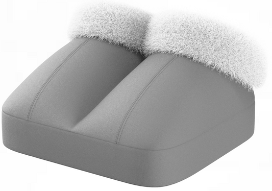 Foot Warmer with Vibration, Foot Massager Fast Heating for Women & Men, Gray (DP)