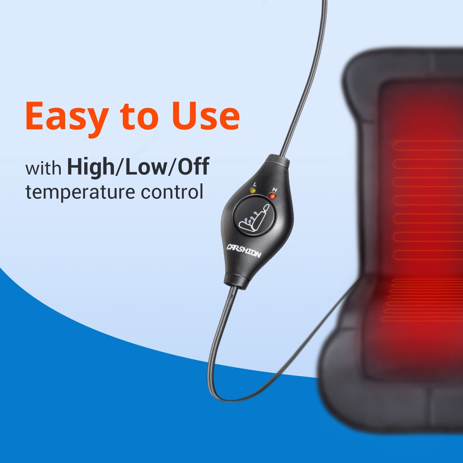 Mynt Heated Seat Covers for Back: Seat Cushion with Heat for Winter
