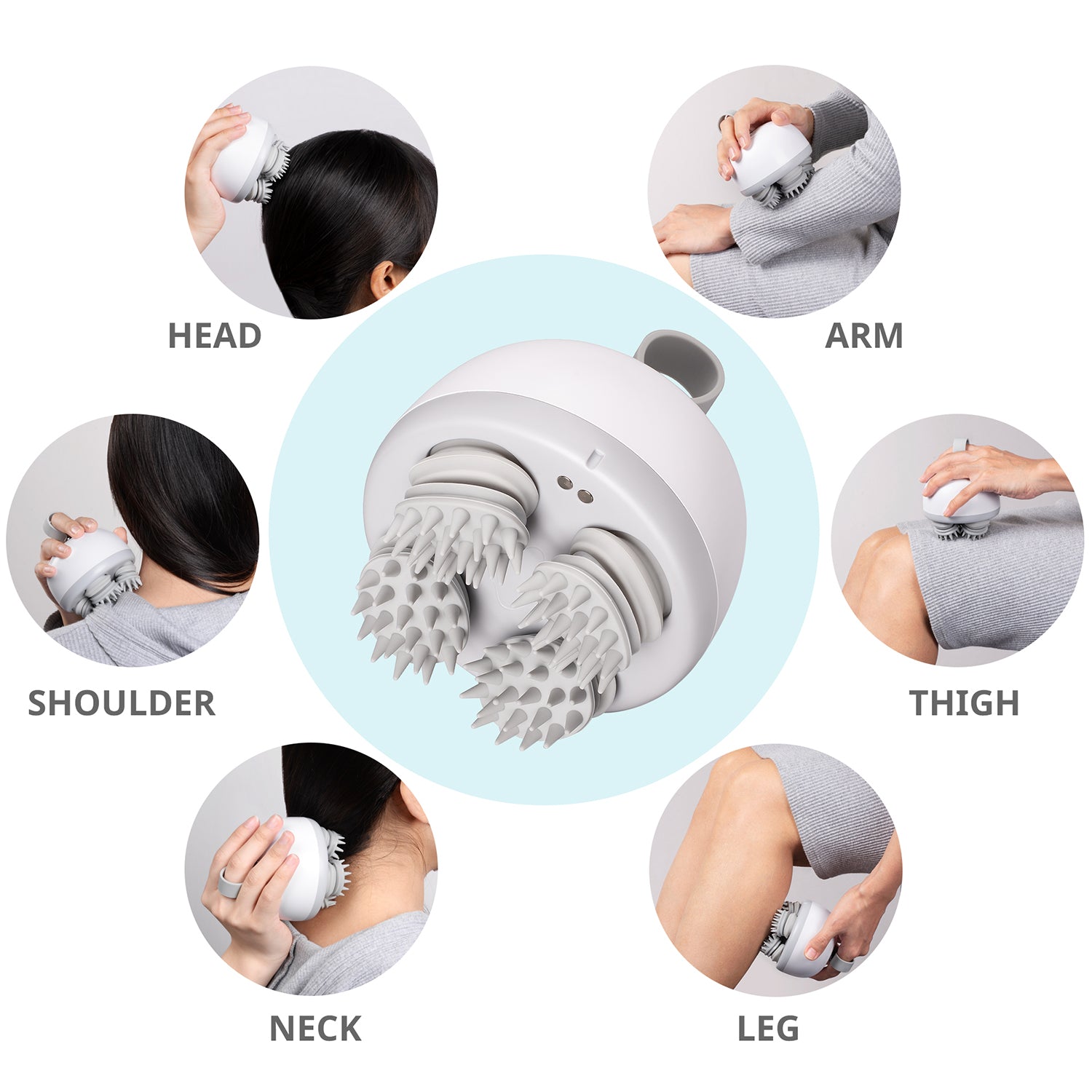 Mynt Shiatsu Heat Neck Massager with 8 Massage nodes