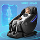 Mynta Massage Chair, Full Body Zero Gravity Massage Chair, SL Track Massage Chair Recliner with AI Voice Control, LCD Screen, Quick Access Buttons, USB Charger, Bluetooth, Foot Rollers, Heating, Black