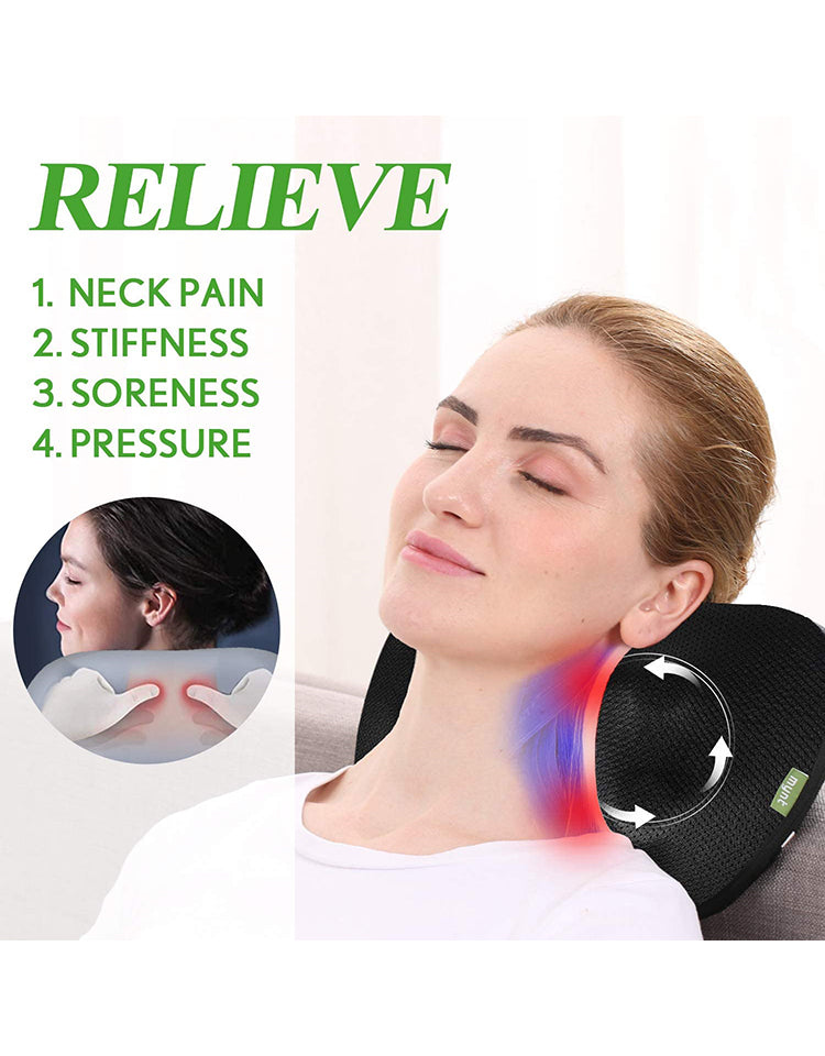 Naipo Shiatsu Neck and Back Massager with Heat Electric Shoulder Massagers  Deep Tissue Kneading Massage with Longer Strap for Muscles Pain Relief, Best  Gifts for Men, Women 