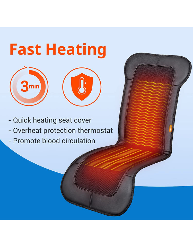 Mynt Universal Heated Heating Car Front Seat Cushion Cover Warm with Fast  Heat for Cold Days