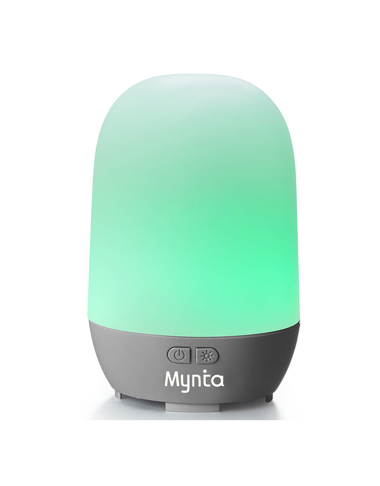 Mynta Essential Oil Diffuser Cool Mist 100ml Humidifier 10+ Hours with 7 Colors LED Lights BPA Free Waterless Auto Shut-Off for Home Office Bedroom Baby Room
