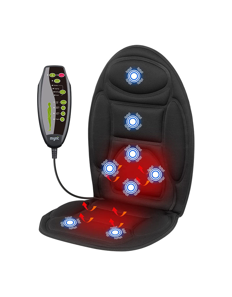 Mynt Vibrating Seat Massager with Dual Heating Area